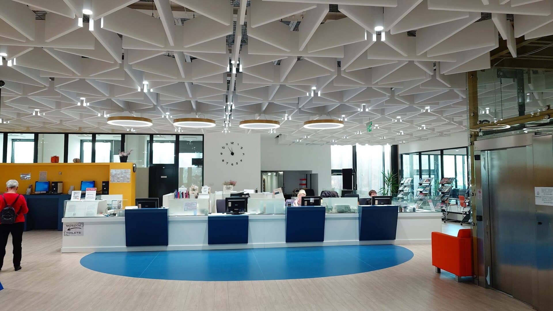 A modern university reading room